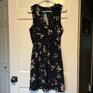 NWT navy floral sun dress